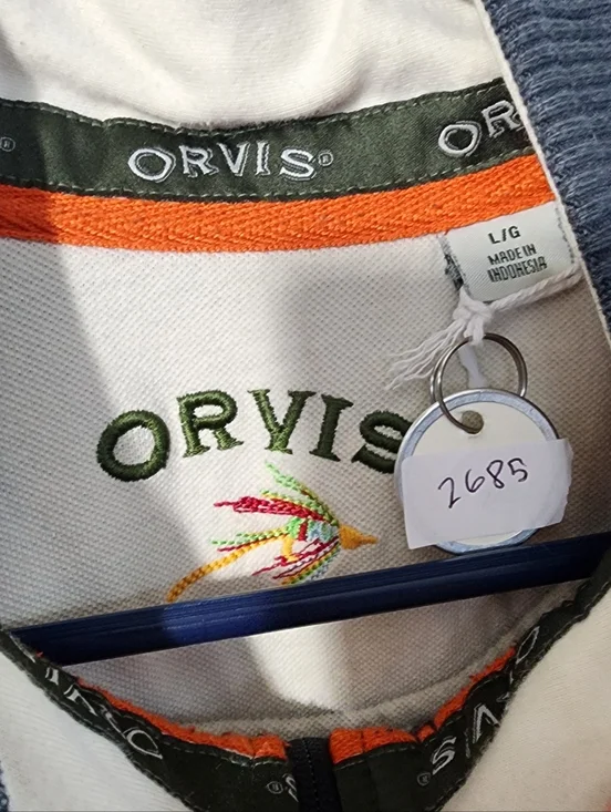 Orvis Men's Charcoal Half-Zip Sweater - Picture 2 of 4